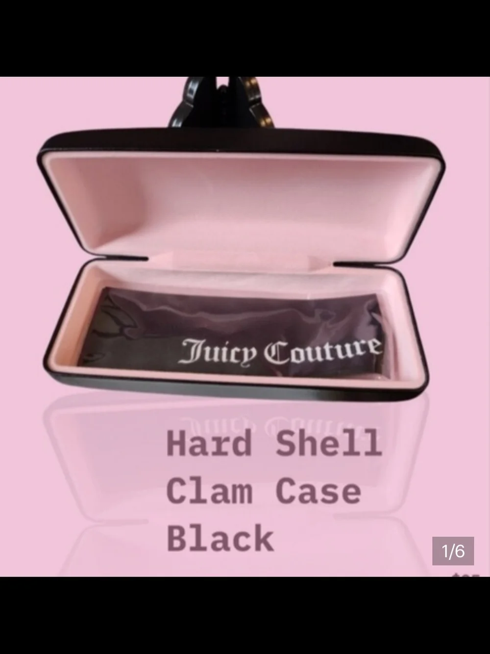 Juicy Couture Black Case with White Gothic Logo